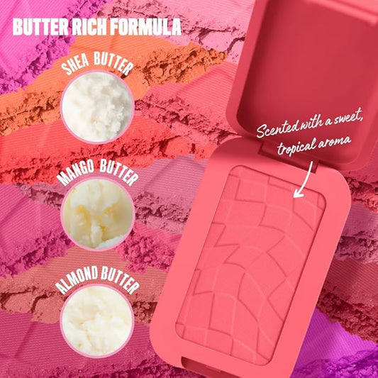 NYX PROFESSIONAL MAKEUP Buttermelt Powder Blush, Fade and Transfer-Resistant Blush, Up to 12HR Make Up Wear, Vegan Formula - U Know Butta