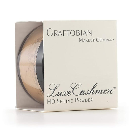 Graftobian HD LuceCashmere Setting Powder (0.7 oz) - No FlashBack, Matte, Silky Smooth Finish (Pecan Pie, .7 oz)