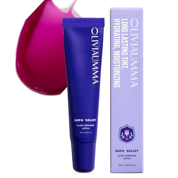 Orange Bliss Glow Ceramide Liptox Napa Valley – Moisturizing Korean Lip Gloss for Women to Hydrate and Glow with Shea Butter & Ceramides – Lipgloss for Dry, Chapped Lips – 15 ml