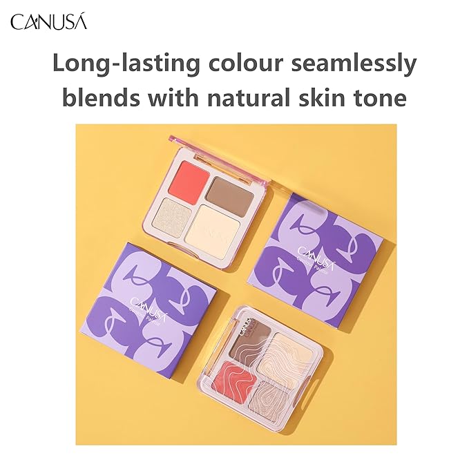 4-IN-1 Contour Palette the powder is delicate and naturally adheres to the skin, creating a three-dimensional andexquisite facial makeup. Bronzer Titanium