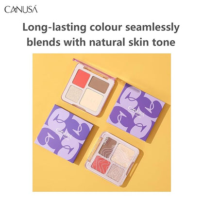 4-IN-1 Contour Palette the powder is delicate and naturally adheres to the skin, creating a three-dimensional andexquisite facial makeup. Bronzer Titanium