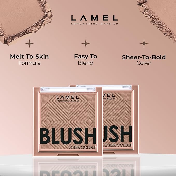 Blush Cheek Taupe Color Mini - Natural, Lightweight, Smooth, Blendable Powder - Shading & Contouring - 4 Universal Shades Powder Blush - Cruelty Free - № 404 (Taupe) - 3.8g / 0.13