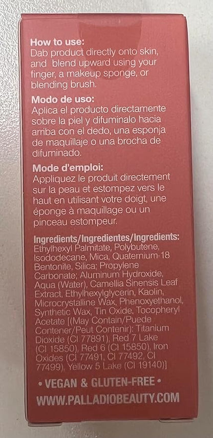 Palladio Liquid Blush for Cheeks & Lips 2-in-1 Makeup Face Blush, Weightless Cream Formula, Smudge Proof Long-Wearing Pigmented Blush, Natural Look Makeup Face Blushes, Dewy Finish, Rose Cloud