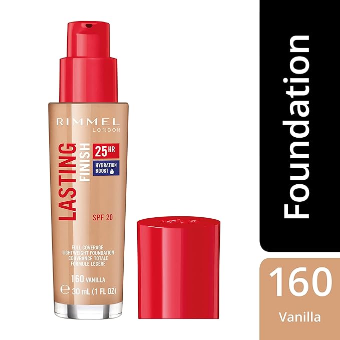 Rimmel London Lasting Finish 25 Hour Foundation - Vanilla, 30 ml (1 fl.oz)
