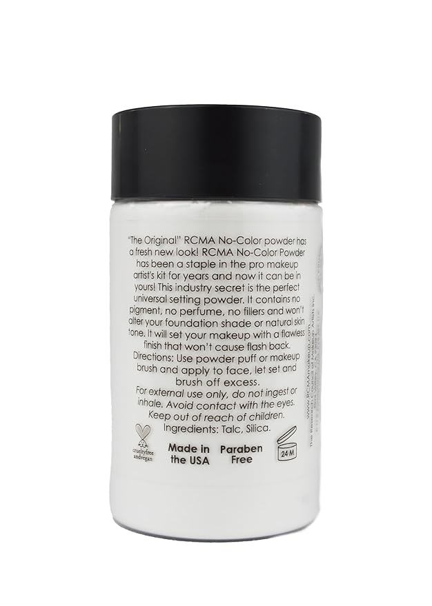 RCMA No-Color Powder | Setting Powder | Professional Makeup | Universal | All skin types | 3oz