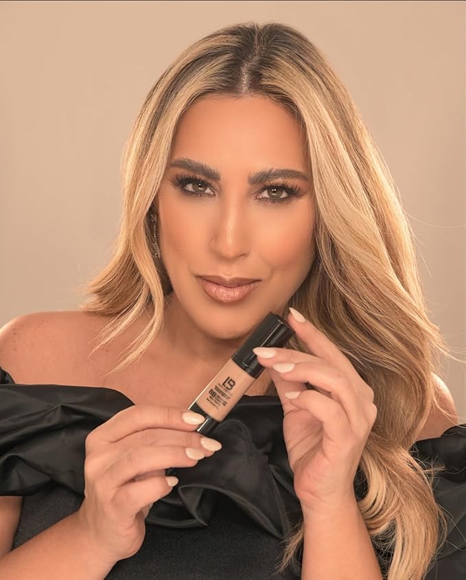 LB HD Liquid Foundation – Makeup Foundation with Hyaluronic Acid, Vitamin E – Hydrating Full Coverage Foundation for Smooth Complexion – Paraben-Free Formula for All Skin Types – Light Porcelain