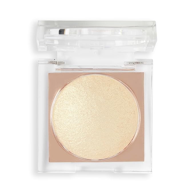 Revolution Beauty London Beam Bright Highlighter, All Over Face Glow, Powder To Liquid Formula, 5 Different Shades, Golden Gal