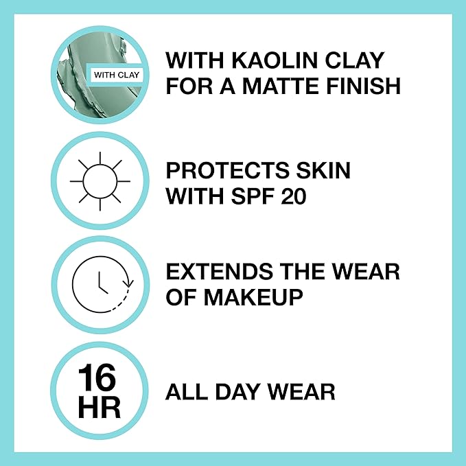 Maybelline Fit Me Matte + Poreless Liquid Foundation + Fit Me Mattifying Primer Makeup Bundle, Includes 1 Foundation in Creamy Beige and 1 Primer