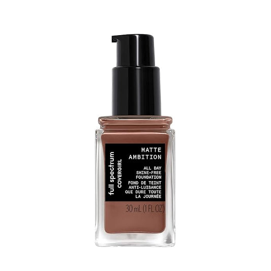 COVERGIRL Matte Ambition, All Day Foundation, Deep Cool 1, 1.01 Ounce