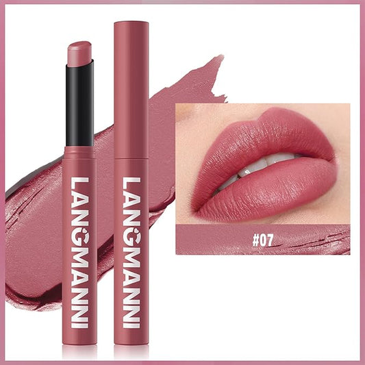 Matte Lipstick - Non-Sticky, Long-Lasting & Waterproof Lipstick for Women, Richly Pigmented, Hydrating Lip Makeup with Smudge-Proof Formula, 1 Count, 0.07oz