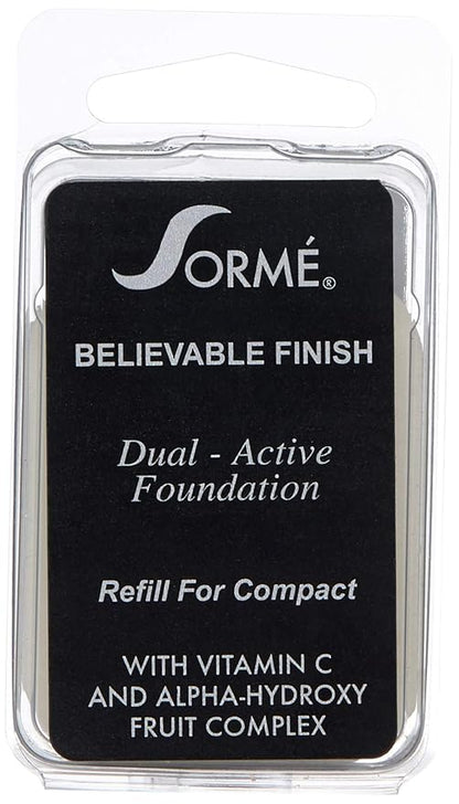 Sorme' Treatment Cosmetics Believable Finish Dual Active Foundation Refill, Beige Suede