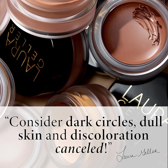 LAURA GELLER NEW YORK Under Eye Brightening Color Correcting Makeup Kit - Includes Illuminating Undereye Primer and Cancel-n-Conceal Darkness Neutralizing Perfector, Tan/Deep