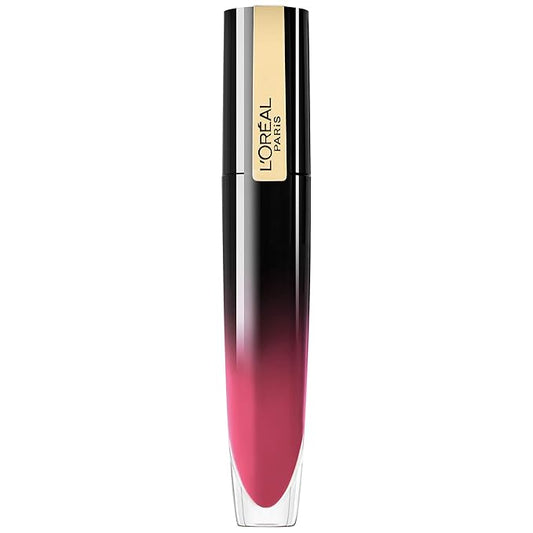 L'Oreal Paris Brilliant Signature Shiny Lip Stain Lipstick, Be Cheerful 0.21 Fl Oz.