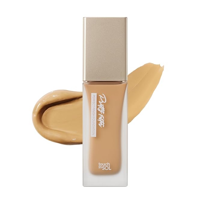 TOUCH IN SOL Pretty Filter Perfect Finish Foundation for Flawless, Natural Look - Lightweight and Full-Coverage Matte Base for All Skin Types, 1.18 fl.oz. (#2 Medium)