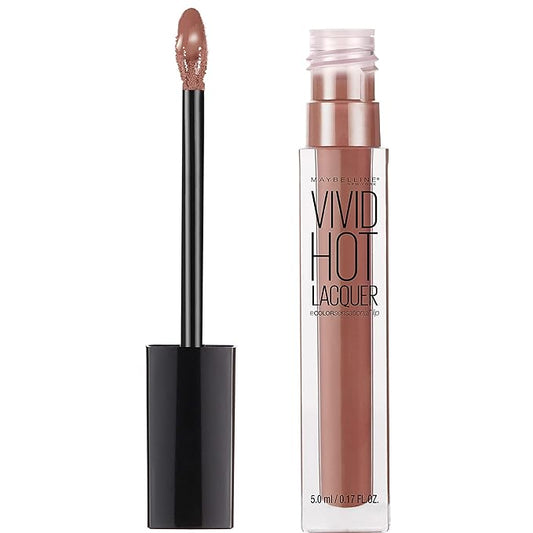 Maybelline New York Color Sensational Vivid Hot Lacquer Lip Gloss, Charmer, 0.17 fl. oz.