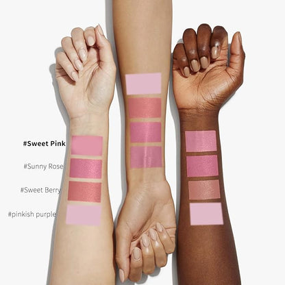 Face Blush Foundation Natural Brightening Silky Moisturizing Sodium Hyaluronate Bakery Crafted Glittering Powder