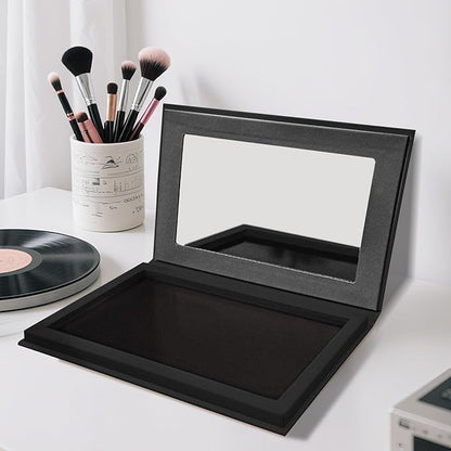 Magnetic Makeup Palette DIY Empty Eyeshadow Lipstick Palette with Mirror 3D Finish Surface Paper Makeup Organizer (Cosmic Mystery)