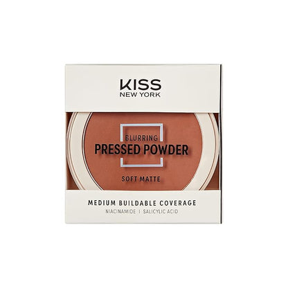 Soft Matte Pressed Powder, Blurring Poreless Face Powder Makeup, Medium Coverage Setting Powder Infused with Salicylic Acid & Niacinamide, Clean Beauty (Mocha, 0.28 Ounce)