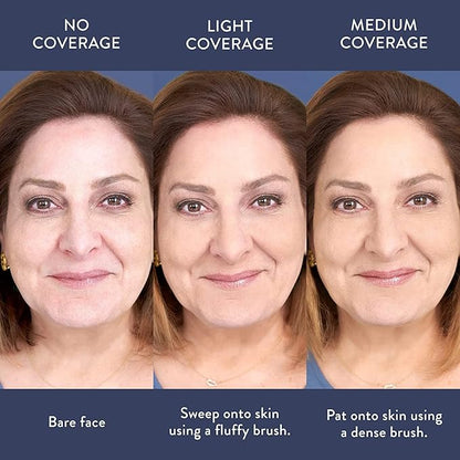 LAURA GELLER NEW YORK Award-Winning Baked Balance-n-Brighten Color Correcting Powder Foundation - Light - Buildable Light to Medium Coverage - Demi-Matte Natural Finish