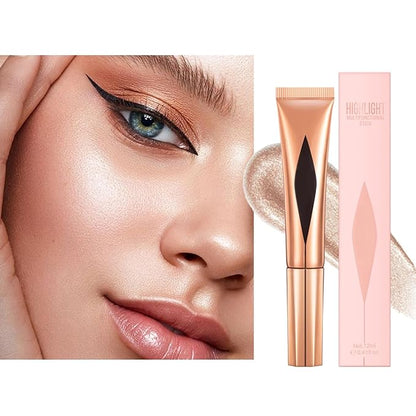 Concealer Stick,Contour Stick Makeup Liquid Highlight and Contour Wand,Cream Contour Stick with Soft Cushion Applicator,Foundation Highlight Makeup Bronzer Stick for Face