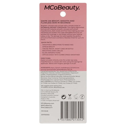 MCoBeauty Instant Camouflage And Contour Concealer - Highly Pigmented, Full Coverage - Instantly Brightens And Smooths The Skin - Blurs Imperfections And Corrects Dark Circles - Medium - 0.3 Oz