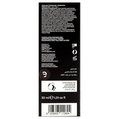 Nude Light Foundation - Fluid and Sensorial Makeup - With Moisturizing Properties - Smooth Coverage Blurs Small Imperfections for Flawless Appearance - 280 Tender Peach - 1.01 oz