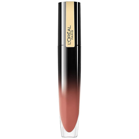 L'Oreal Paris Brilliant Signature Shiny Lip Stain Lipstick, Be Uncontrollable 0.21 Fl Oz.