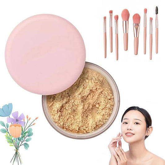 Allaura Beauty Blurring Powder, Blurring Setting Powder By Allaura, Allaura Beauty Pink Setting Powder, Pink Blurring Powder For All Skin Tones (05#, One Size)