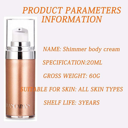 Liquid Body Illuminator, Bronze Smooth Shine Shimmer Oil, Facial Luminizer, Glitter Spray, Waterproof Long Lasting Moisturizing Highlighter, Glow Illuminator for Face