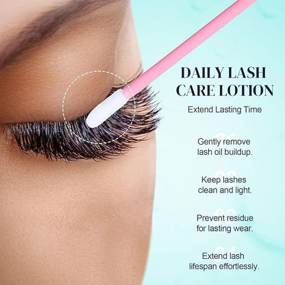 Pre-Cleanse Cleansing Water Remove Oil and Dust of Lashes to Extend Lasting Time Lash Extension Cleanser Prep for Eyelashes Lash Shampoo Cleaner Non-irritation for Sensitive Skin 100ml