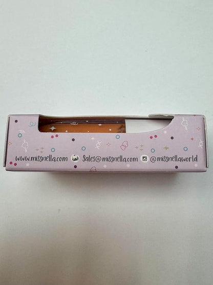 MISS NELLA Magic Spell Lip Gloss, Peach hydrating children Lip Gloss, watermelon scent, gentle on the skin. gives a sheer kiss of colour, with extra shine.