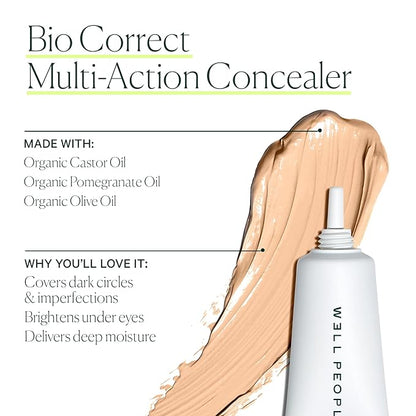 Well People Bio Correct Concealer, Full-coverage, Nourishing Liquid Concealer For Concealing & Correcting, Hydrating Formula, Vegan & Cruelty-free, 5N