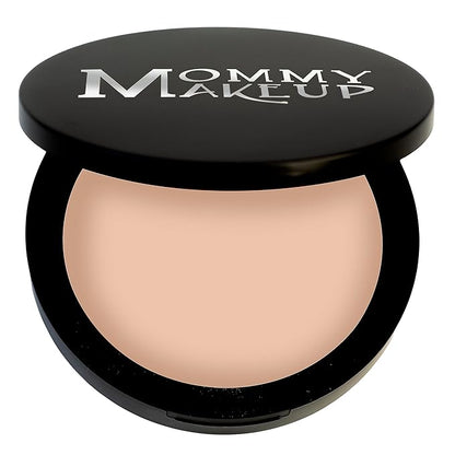 Mineral Dual Powder - 4-in-1 Pressed Mineral Foundation with SPF 15 for Flawless Glow - Oil-Free, Talc-Free, Gluten-Free, 0.45 oz (Due Date - Medium) by Mommy Makeup