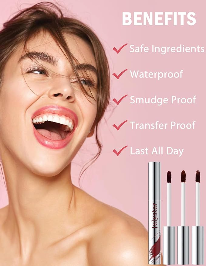 Lip Liner Stain Peel Off, Peel Off Lip Tint with Natural Finish, Long Lasting, Waterproof, Smudge-proof, Transfer-Proof, Highly Pigmented Color, Easy to Use 03#Cocoa