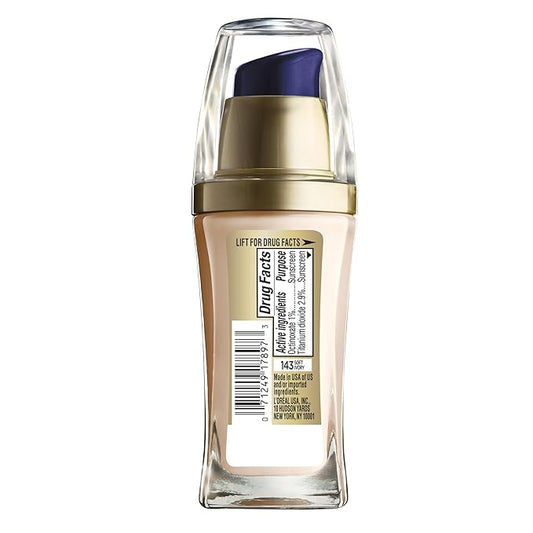 L'Oreal Paris Visible Lift Serum Absolute Foundation, Soft Ivory, 1 Ounce