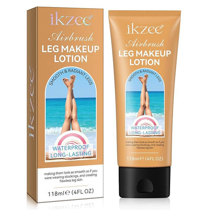 Waterproof Leg and Body Makeup, Long Lasting Skin Perfecting Body Foundation, No Transfer Vein Cover Up for Varicose Veins, Black Skin, Scars, Tattoos#Medium Glow 4FL OZ