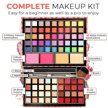 Flower All In One Makeup Kit for Teens and Women & Toysical 2-Tier Makeup for Teens