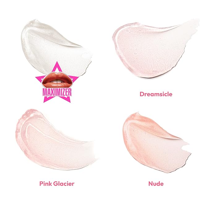 Ruby Kisses Plumping Lip Gloss – Hydrating, Voluminous, High-Shine, Cruelty-Free Lip Plumper, Smoothing, Instinct Lip Maximizer, 4 Colors, 0.15 FL oz. (CLEAR)