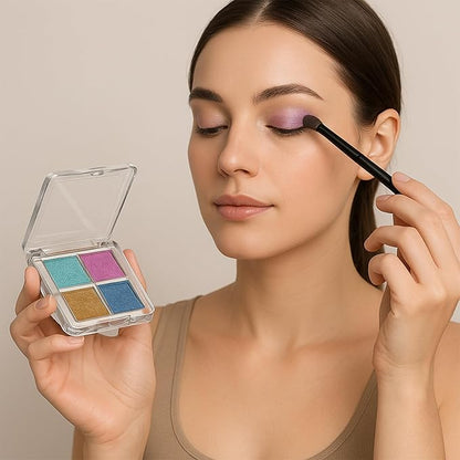 2 Pcs Empty Makeup Palette, Empty Lipstick Palette Empty Eyeshadow Palette Portable Lipstick Box Blush Eyeshadow Pan for DIY Makeup Containers