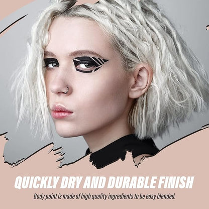 MANIC PANIC Coffin Dust Translucent Setting Powder Bundle with White Liquid Foundation