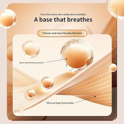 BLUE LOVE BB Cream Cushion Foundation - Lightweight, Waterproof, and Long-Lasting Tinted Makeup, Full Coverage CC Cream for Face & Mature Skin, Hydrating Liquid Foundation Concealer (01 Ivory White)