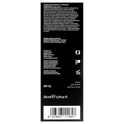 Double Last Foundation - Provides Flawless Coverage with Creamy, Light Texture - Protects Skin All Day Long - Offers Incredible Natural and Luminous Finish - 164 Almond - 1.01 oz