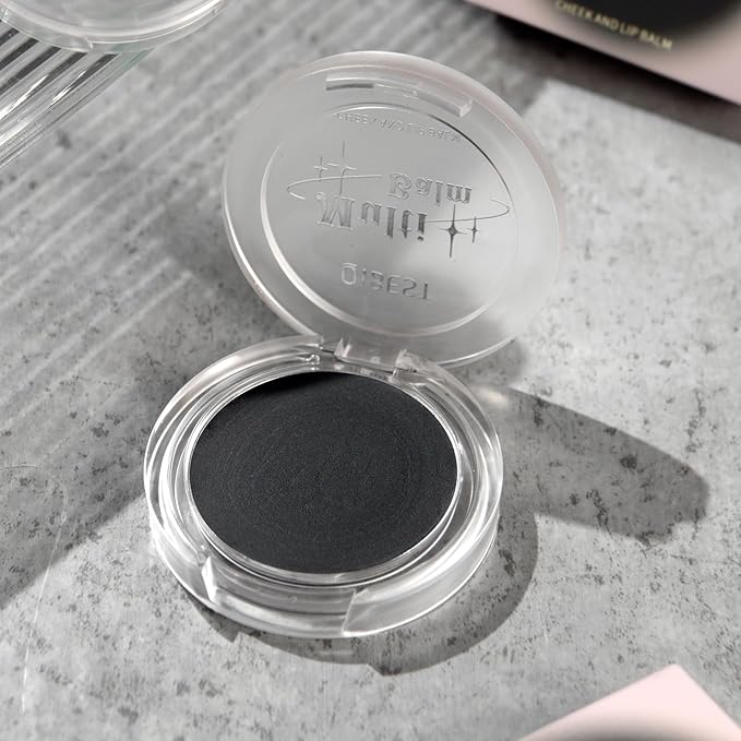 Multi-Use Cosmetics Black Color Changing Black to Pink Blush - Lip and Cheek Balm Tint, Hydrating, Long-lasting, Natural Glow, Multi-Use for All Skin Tones, Beeswax and Mineral Oil Infused