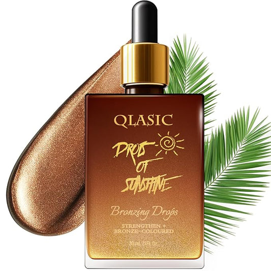 Face and Body Bronzer，Skin Care Essence Anti-Pollution Drops - Bronzing Serum & Facial Tanning Drops,Elf Bronzing,Natural Sunkissed Complexion