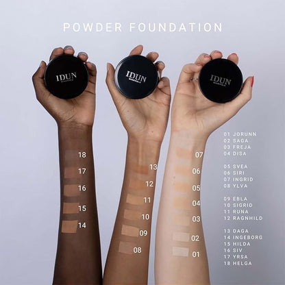 Mineral Powder Foundation - Longwear, Lightweight, Smooth Powder Formula - Blurring, Skin-Perfecting Finish - Vegan and Cruelty Free Formula - 025 Siv - 0.25 oz