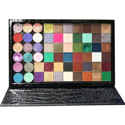 Portable ipad style Standable large empty magnetic palette, holding 60pcs 26mm round or square magnetic pan,Big black magnetic palette