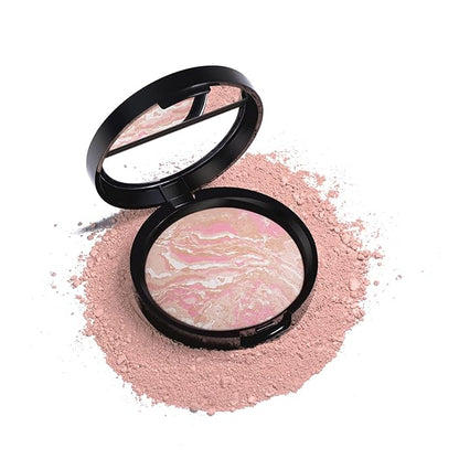 Baking Foundation, Highlighter Finishing Powder Makeup Setting Finishing Semi-Matte Finish