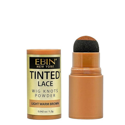 EBIN NEW YORK Tinted Lace Powder - Light Warm Brown, 1.2g | Long Lasting Formula Blends Seamlessly with Your Skin Tone