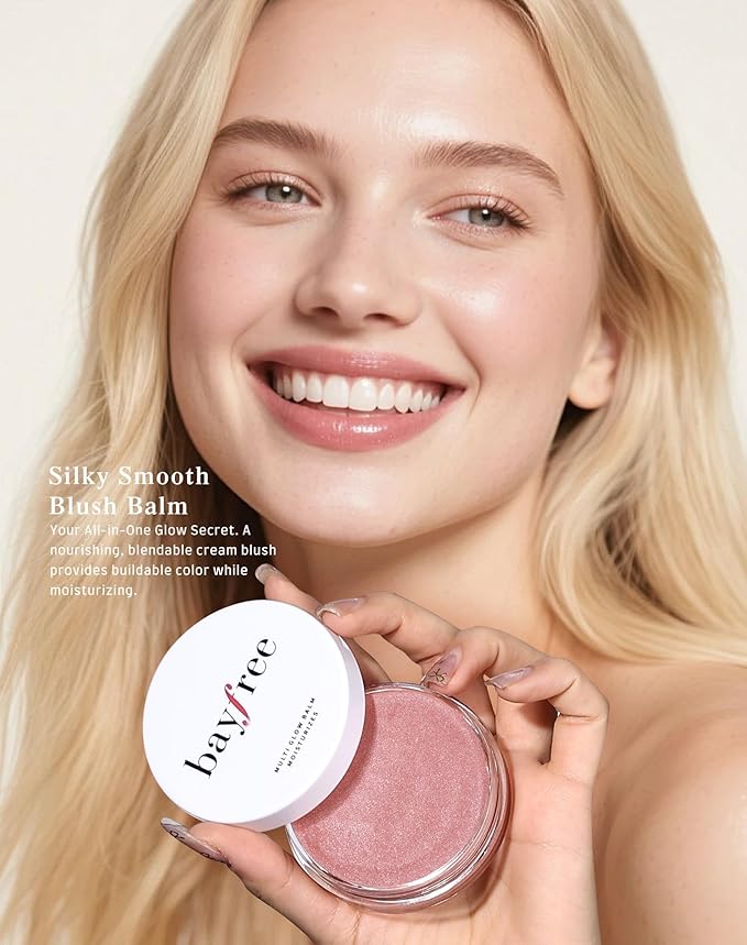 Multi Glow Balm, Cream Blush for Cheeks, Blush Balm Face Makeup, Radiant Finish, Hydrating, Creamy, Lightweight & Blendable Color, Face Makeup, 0.63 Oz
