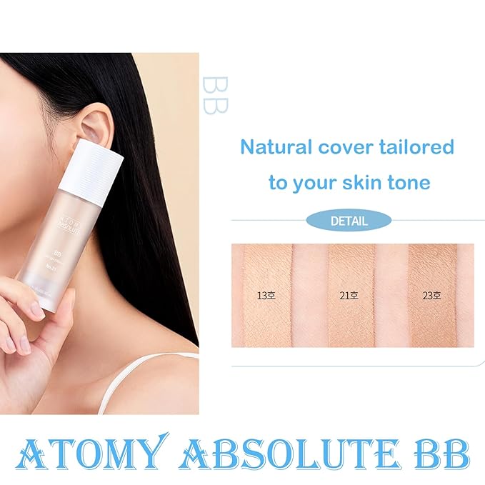 Moist formula & natural skin tone up BB, For ATOMY Absolute BB cream, 1.11fl.oz.(No. 21, bright beige)